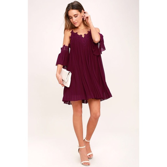lulus cold shoulder dress